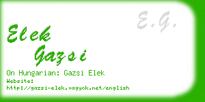 elek gazsi business card